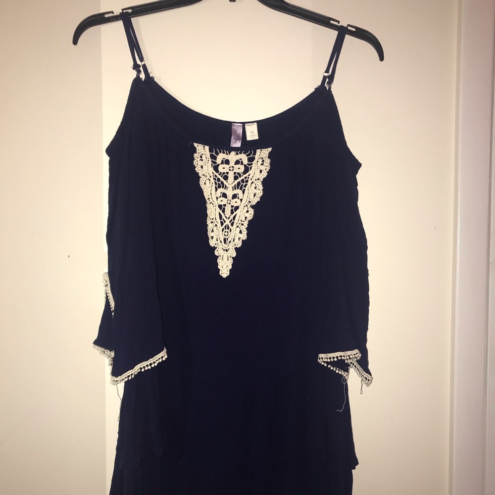 Flowy dark blue dress